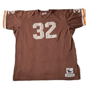 AUTHENTIC JIM BROWN CLEVELAND BROWNS VNTG FOOTBALL JERSEY 52 THROWBACKS 1964